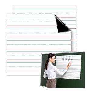 2 Pcs Jumbo Magnetic Notebook Paper for Classroom Large, 22 x 17 Inch Dry Erase